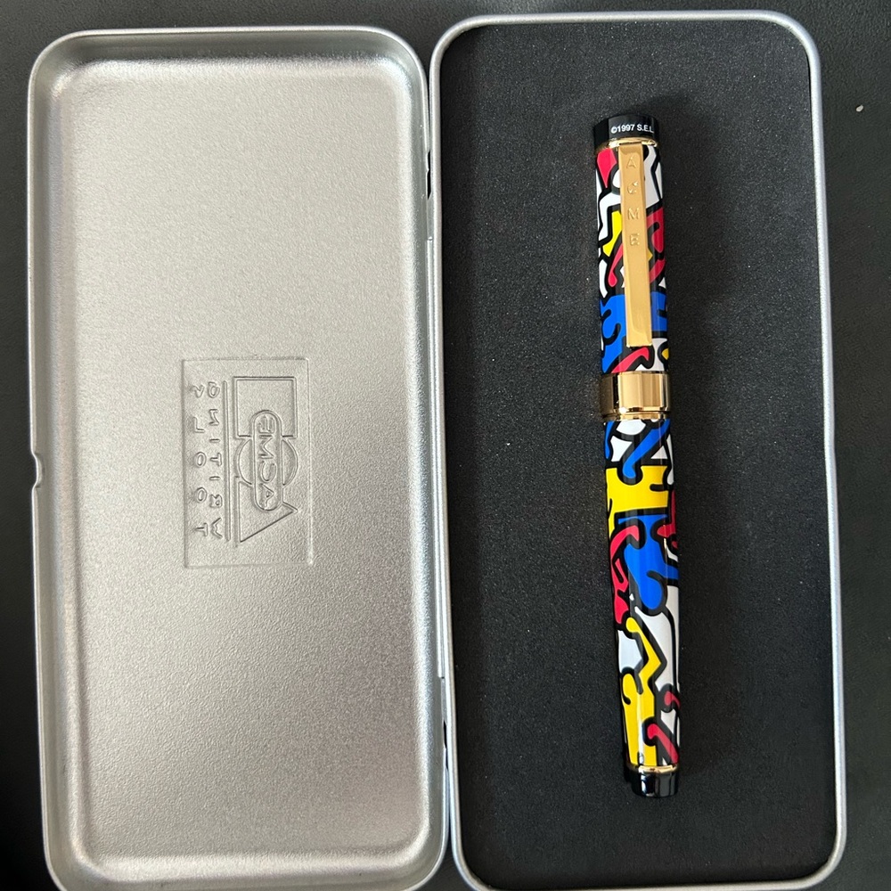 New Vintage 1978 Keith Haring Doublers Roller Ball Pen